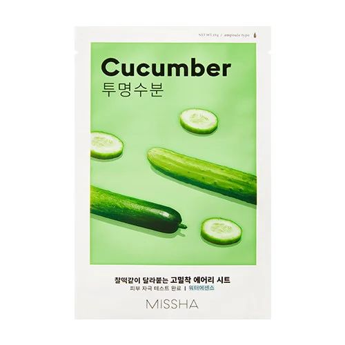 Тканевая Маска для лица MISSHA Airy Fit Sheet Mask (Cucumber
