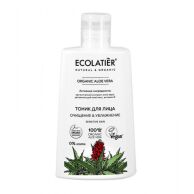 Ecolatier Тоник для лица  Очищение и увлажнение  Organic Aloe Vera