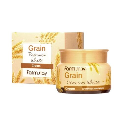 Farm Stay Осветляющий крем с маслом ростков пшеницы Grain Premium White Cream