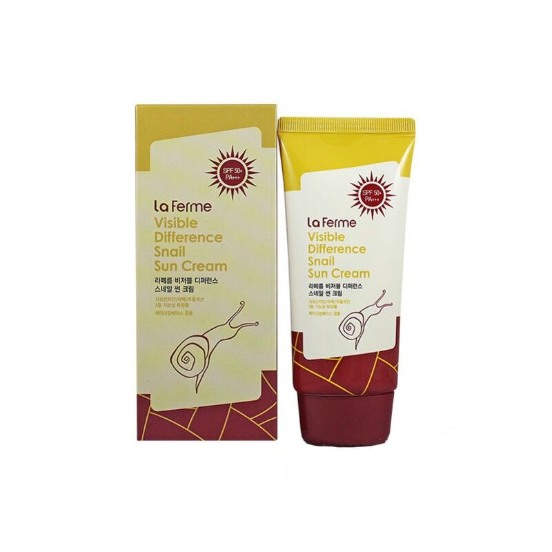 Солнцезащитный крем FarmStay Visible Difference Snail Sun Cream SPF50/PA+++