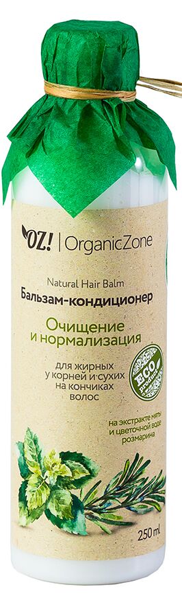 Бальзам для жирных у корней и сухих на кончиках волос "Очищение и нормализация"OrganicZone