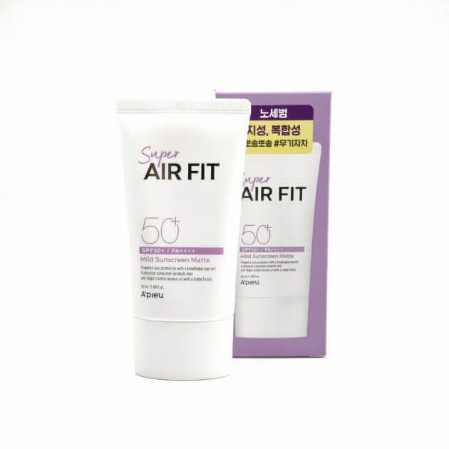 Солнцезащитный матирующий крем Super Air Fit Mild Sunscreen Matte SPF50+ PA++++ 80 мл