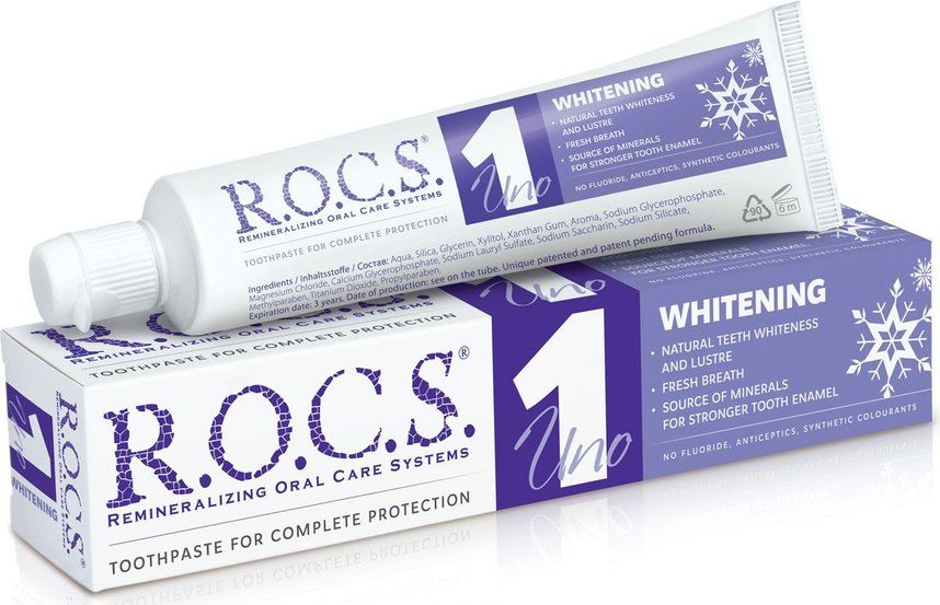 Зубная паста R.O.C.S. UNO Whitening Отбеливание 74 гр
