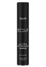 Лак для волос OLLIN Style ультрасильная фиксация без отдушки