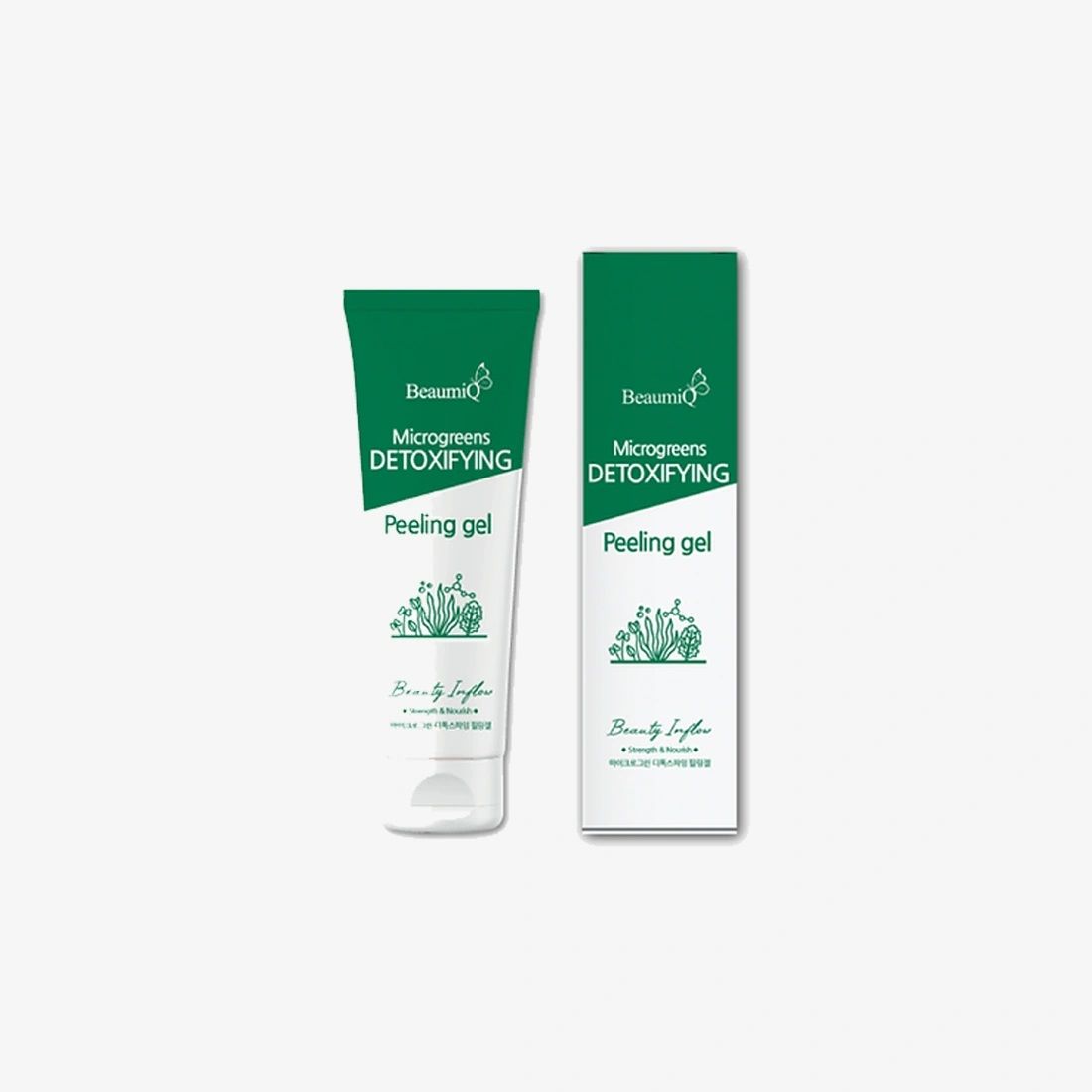 Пилинг-гель детоксифицирующий микрозеленью BeaumiQ Peeling Gel Microgreens Detoxifying 120мл
