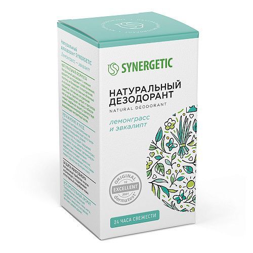Натуральный дезодорант SYNERGETIC Лемонграсс-эвкалипт