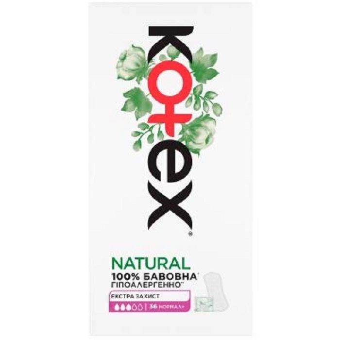 Прокладки ежедневные Kotex liners ext protect normal ORG 36 шт
