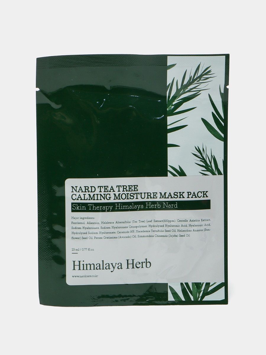 Тканевая маска nard tea tree calming moisture maskpack 1 шт
