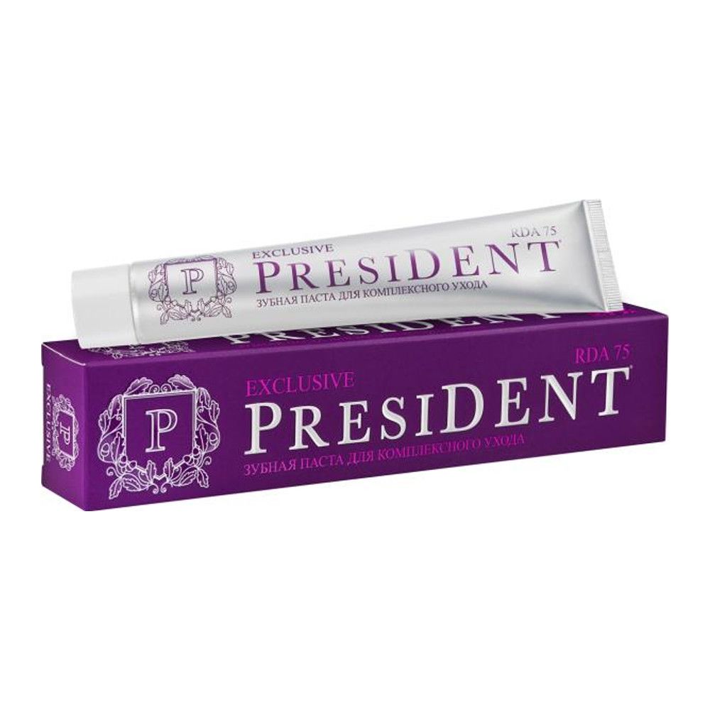 Зубная паста 75 мл president exclusive