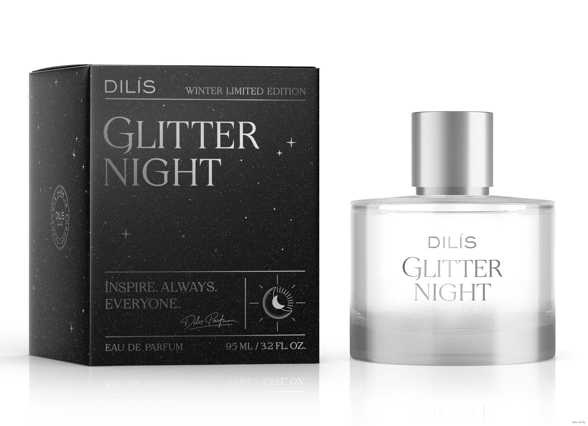Парф вода для женщин winter limited edition glitter night 95ml dilis