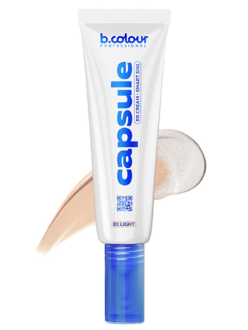 BB крем для лица против несовершенств 5в1 7days b.Colour pro capsule 01 light, 35 мл
