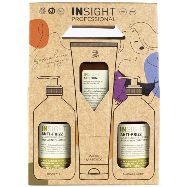 Набор  дисциплина пушистых волос insight  ANTI-FRIZZ
