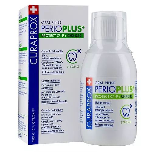 Жидкость-ополаскиватель Perio Plus Protect CHX 0,12% (200ml) CURAPROX