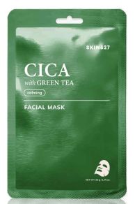 Маска тканевая для лица центелла и зеленай чай skin 627