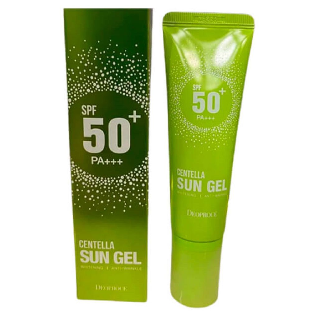 Солнцезащитный гель-крем deoproce centella sun gel spf50+/pa+++ 50ml