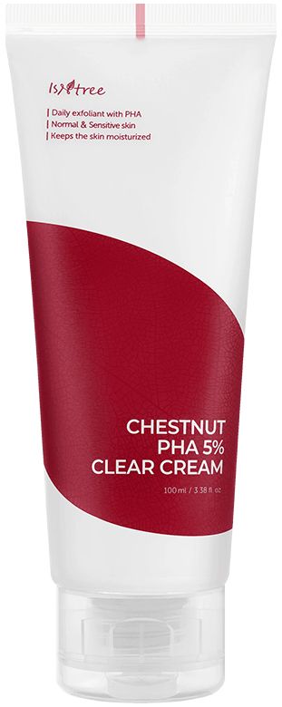 Обновляющий крем c 5% pha кислот Isntree chestnut pha 5% clear cream