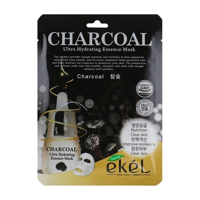 Маска для лица с древесным углем Ekel cosmetics / Ekel/ Mask Pack Charcoal 25мл