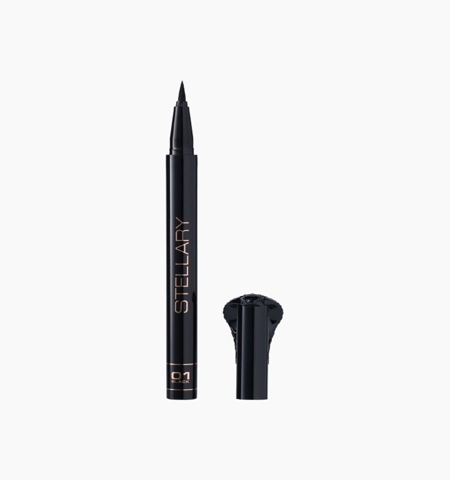 Фетровая подводка для глаз Чёрная Stellary Hypnotic Cobra eyeliner Black тон 01