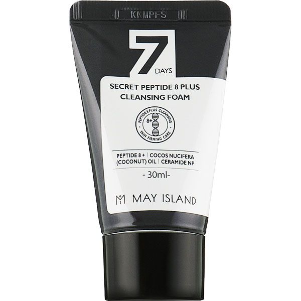 Очищающая пенка для лица с пептидами May Island, 7 Days Secret Peptide 8 Plus Cleansing Foam (мини)