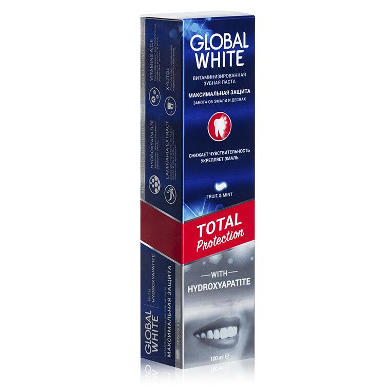 Global White зубная паста Максимальная защита витаминизированная