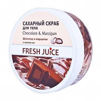 Скраб сахарный Fresh Juice Chocolate & Мarzipan 225 мл