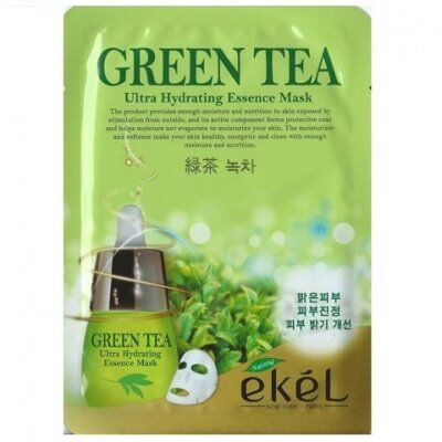Тканевая маска Ekel Green Tea Ultra Hydrating Essence Mask 25 мл