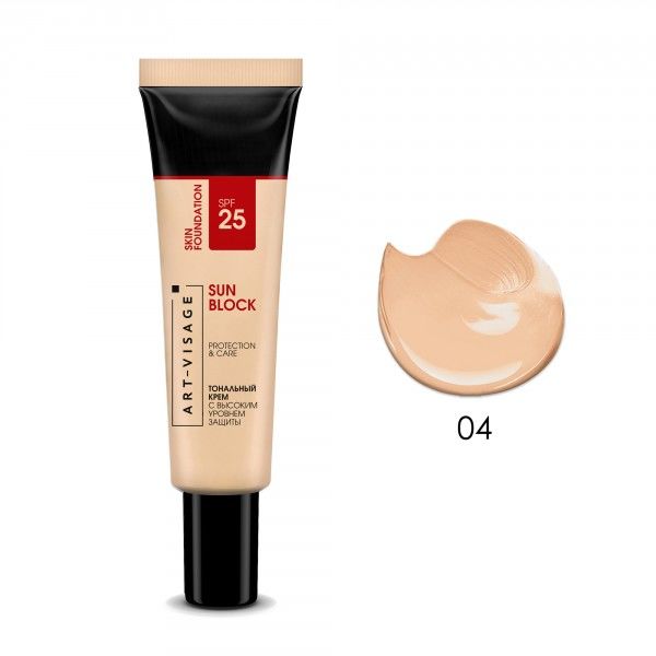 Art-Visage Тональный крем SUN BLOCK spf 25 04 Песочный
