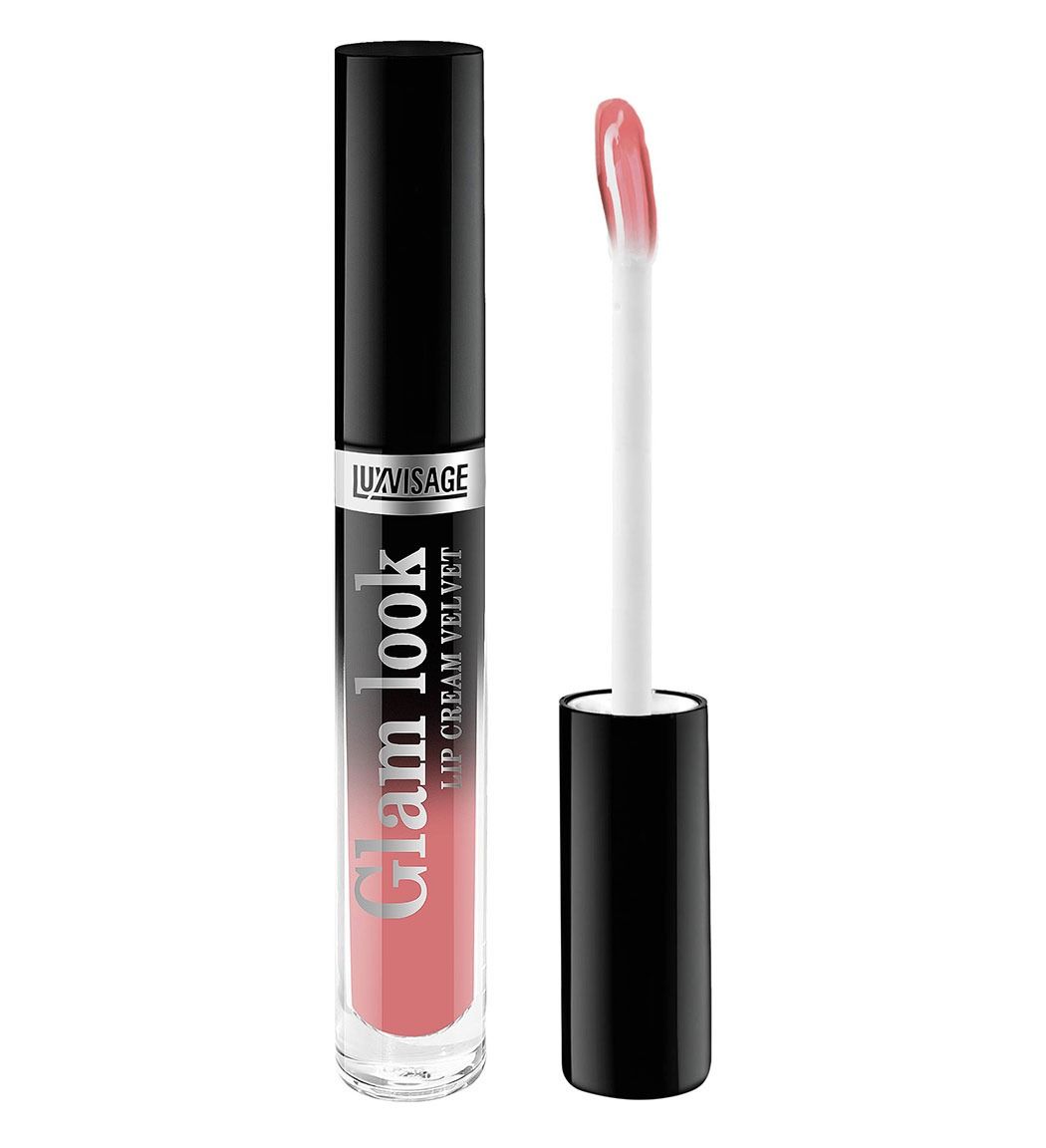 Жидкая глянцевая губная помада Luxvisage "GLAM LOOK CREAM VELVET" №204 Касабланка