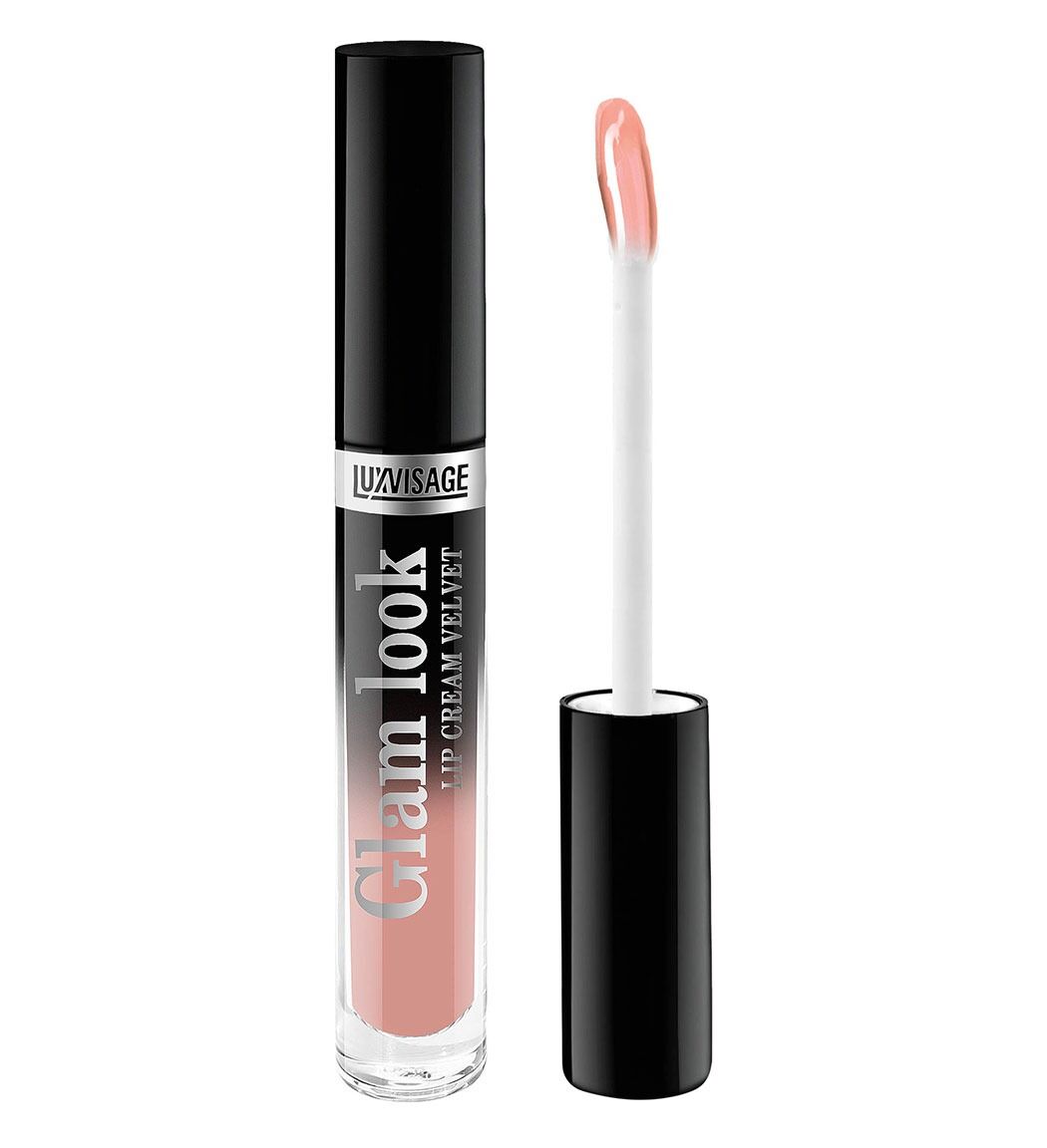 Кашемировая жидкая помада для губ LUXVISAGE Glam look Lip cream velvet