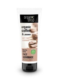 Organic shop гоммаж д/лица "утренний кофе", 75 мл