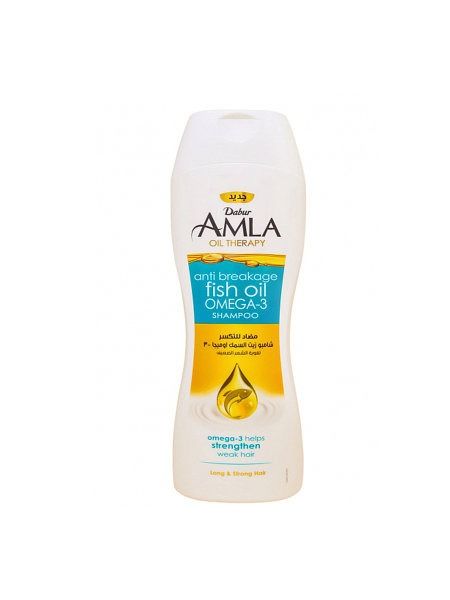 Крем- шампунь для волос Dabur  "Anti Breakage Fish Oil Omega-3 против ломкости волос с рыбьим жиром, 400 мл