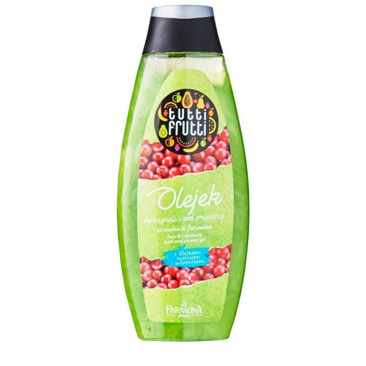 Масло для ванны и душа TUTTI FRUTTI Груша & Клюква, 425 мл