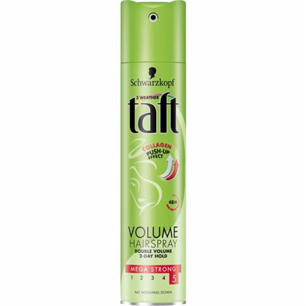 Taft Spray Volume megastrong - Лак для волос Объем мегафиксации