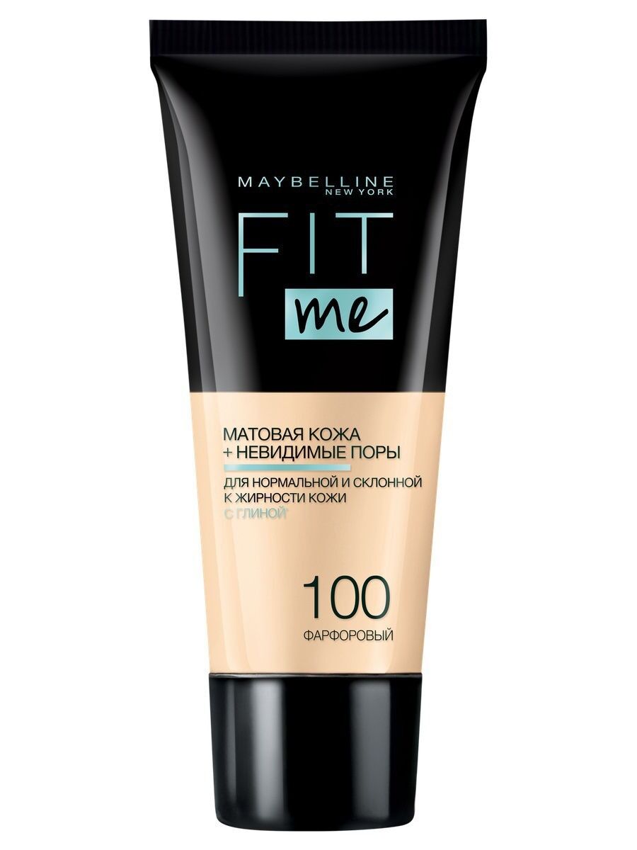 Тональный крем для лица Maybelline New York  "Fit Me", #100 фарфор, 30 мл