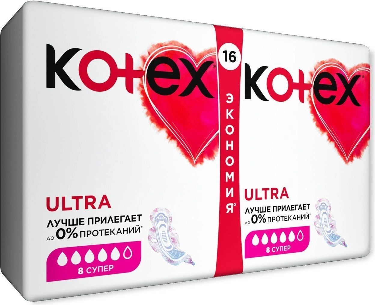 Гигиенические прокладки Kotex Ultra Soft Super 16 шт