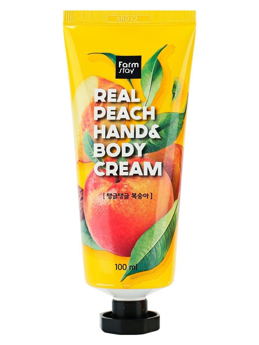 Крем рук и тела с экстрактом персика FARMSTAY "Real Peach Hand & Body Cream"
