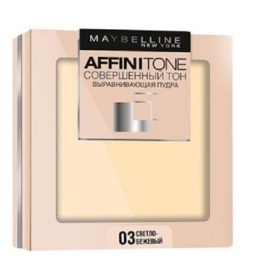 Пудра для лица Maybelline Affinitone #03 светло-бежевый