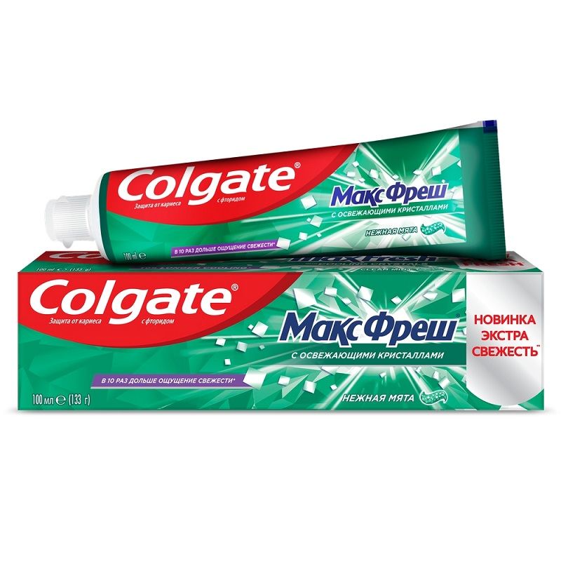 Зубная паста Colgate MAX FRESH Нежная Мята 100мл х48