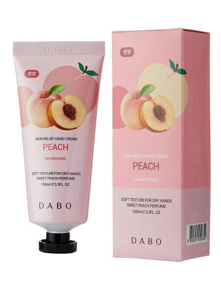 Питательный крем для рук с экстрактом персика Dabo Skin Relief Hand Cream Peach, 100 мл