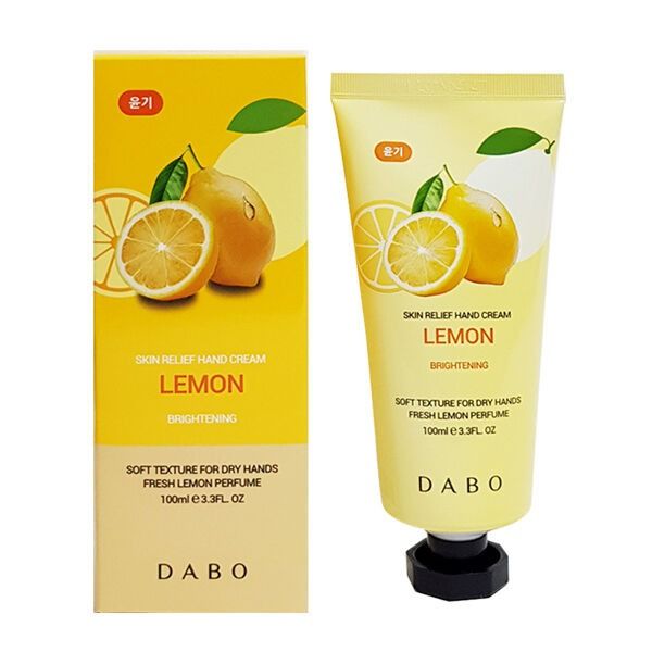 Отбеливающий крем для рук с соком лимона Dabo "Skin Relief Hand Cream Lemon", 100 мл.