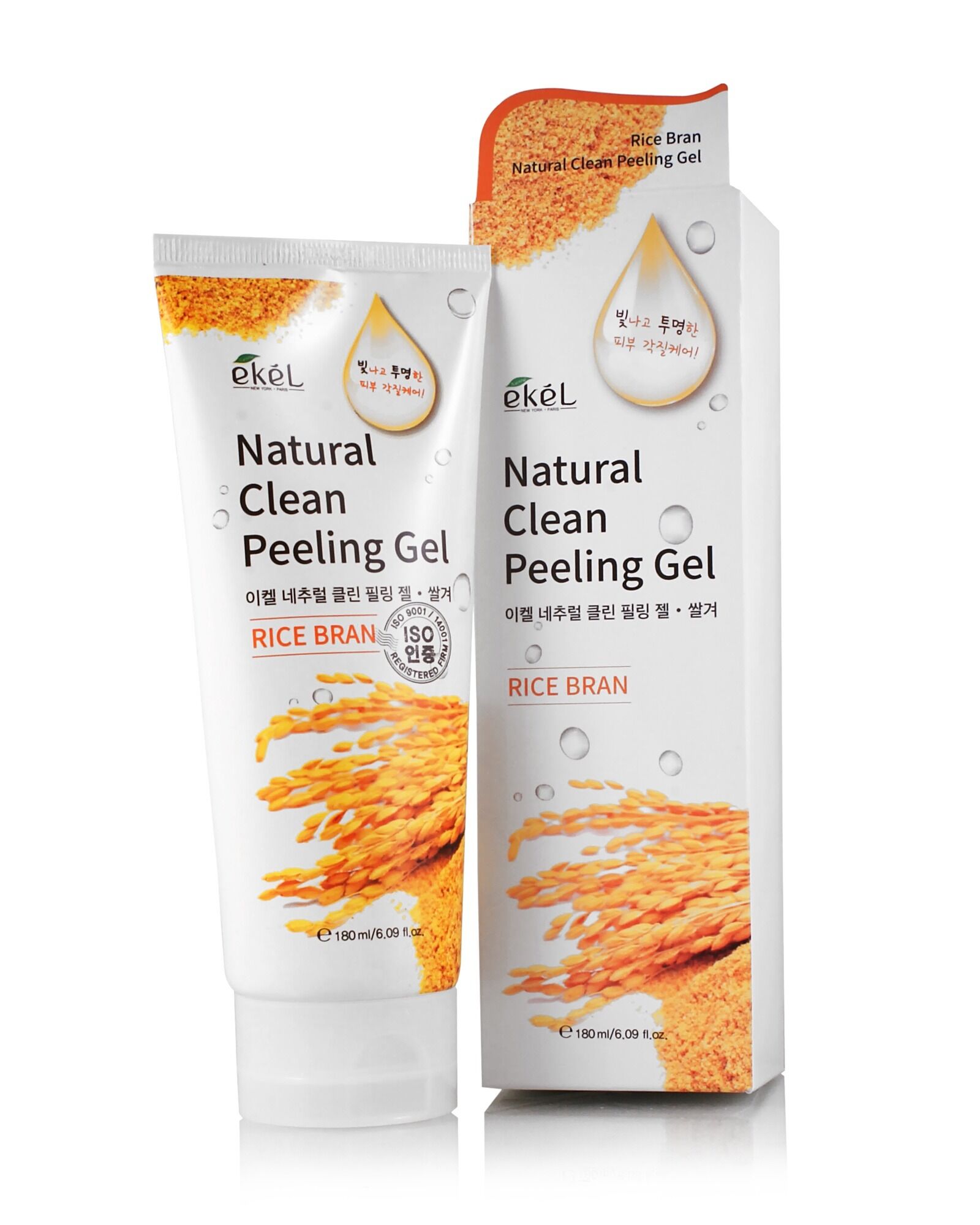 Пилинг-гель с коричневым рисом EKEL Rice Bran Natural Clean Peeling Gel