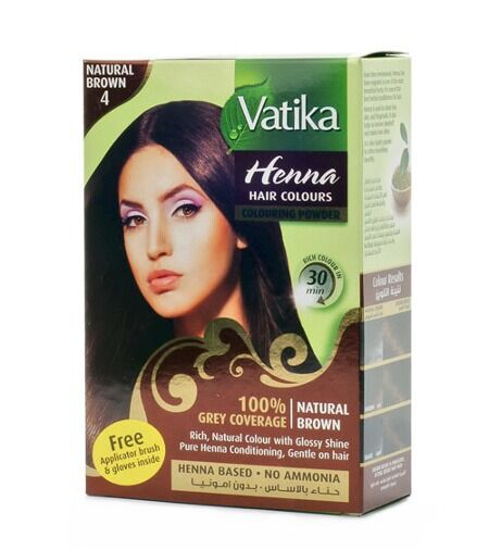 Хна для окраски волос Vatika Henna Natural Brown