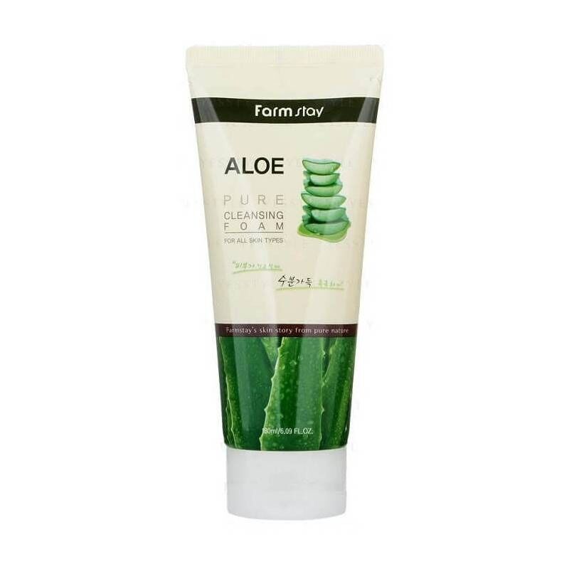 Пенка для умывания  Farm stay "Aloe pure cleansing foam"