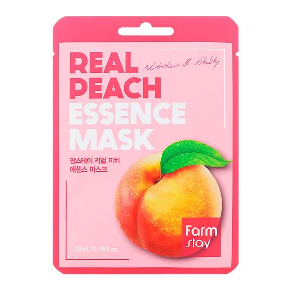 Тканевая маска с экстрактом персика FarmStay Real Peach Essence Mask 23 мл
