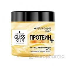 Gliss kur Маска 400 мл. 4-в-1 Протеин + масло ши