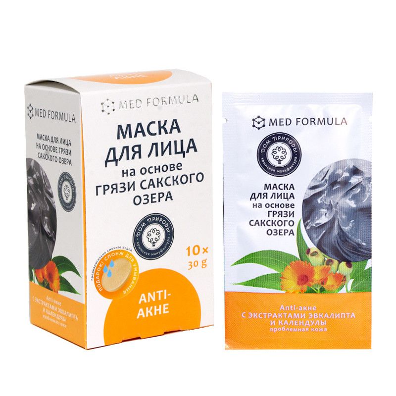 МДП Маска для лица на основе грязи Сакского озера Anti-acne саше 30 г.