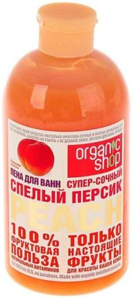 Organic Shop HOME MADE Пена д/ванн Спелый персик 500 мл