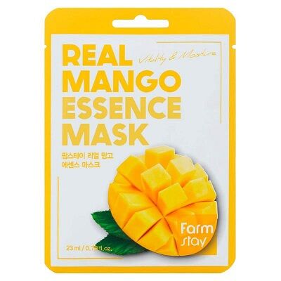 Тканевая маска Real mango essence mask (Farm Stay)/Мата маска