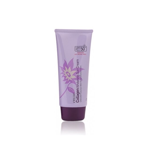Солнцезащитный крем Anti-Wrinkle Effect Sun Cream 70g. (Cellio) (Collagen)/Күннен қорғайтын крем