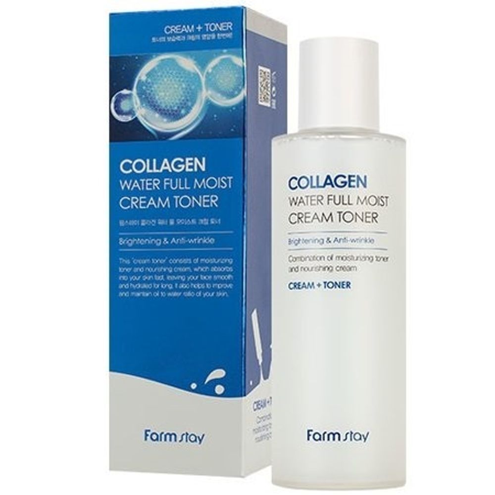 Тонер Farm Stay Collagen Water Full Moist cream toner